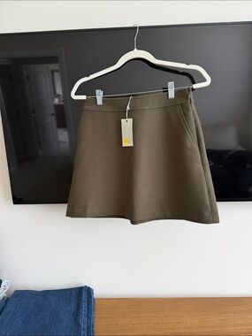 Boden Olive Circle Skirt